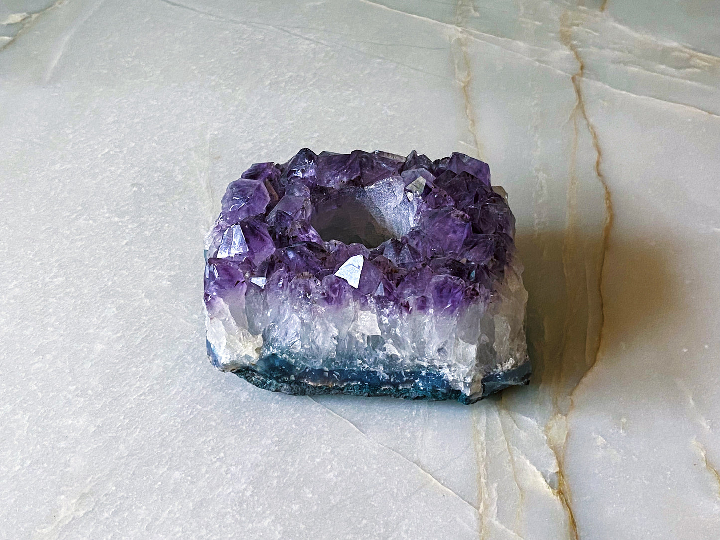 Amethyst Candle Holder